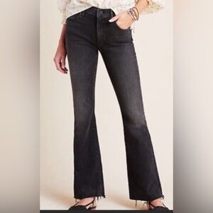 Anthroplogie Mother the weekender fray night shadow high- rise jeans size 31